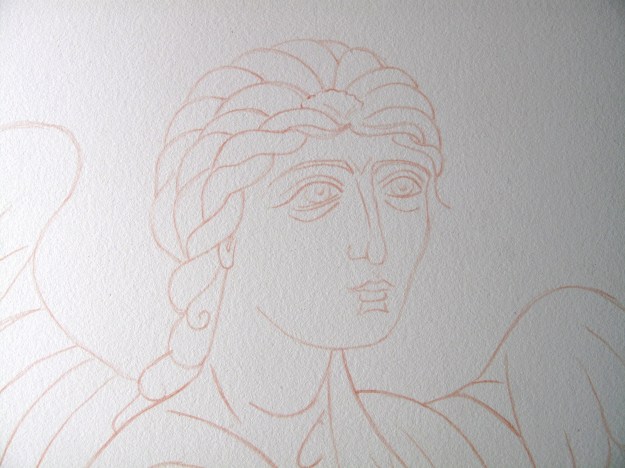 Painting on the outline