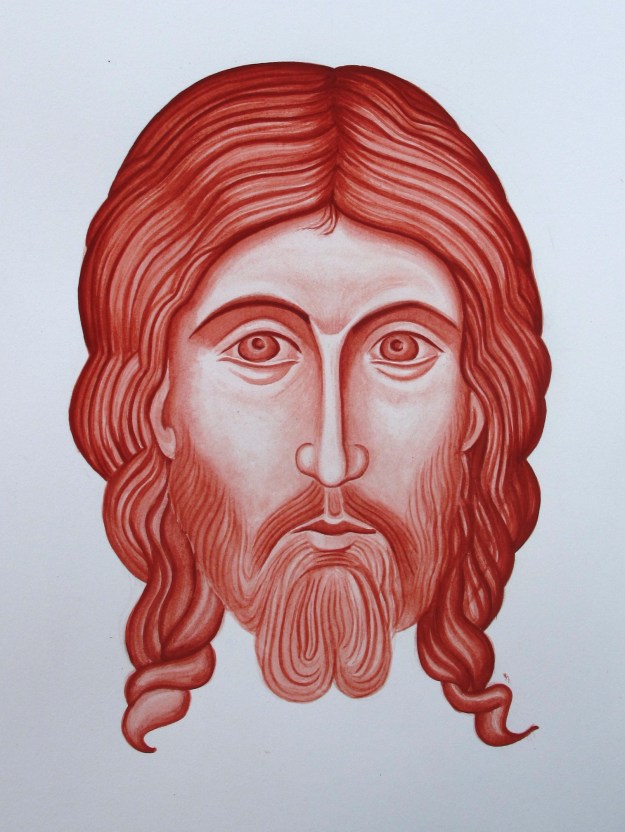 Finished egg tempera mandilion