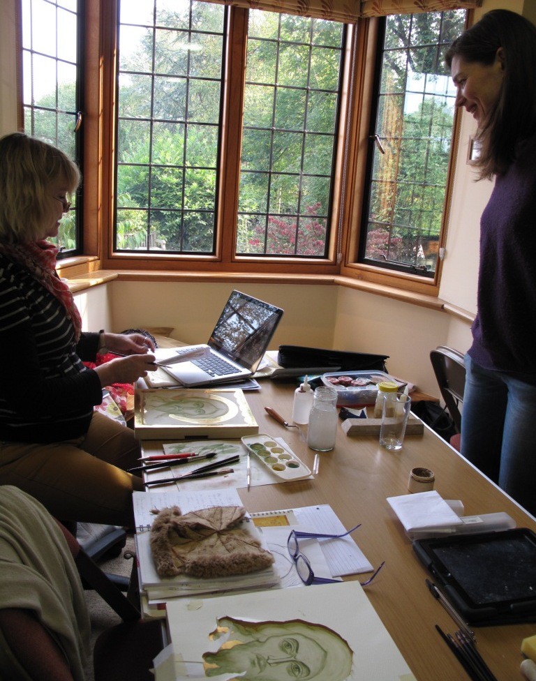 Fran and Lee in class