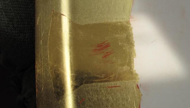 scratched gilding