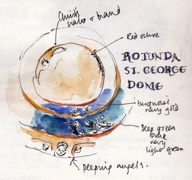 sketch of rotunda st George, Thessaloniki