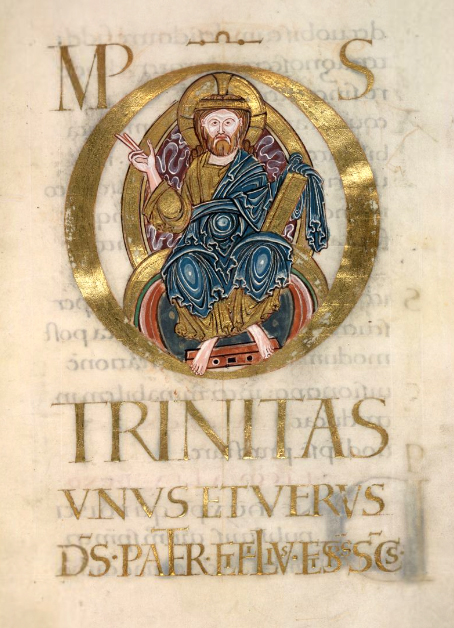 f70 r Christ in Majesty TRINITAS British Library