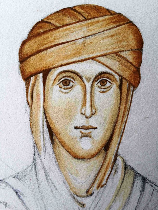 2 Hilda first washes of colour