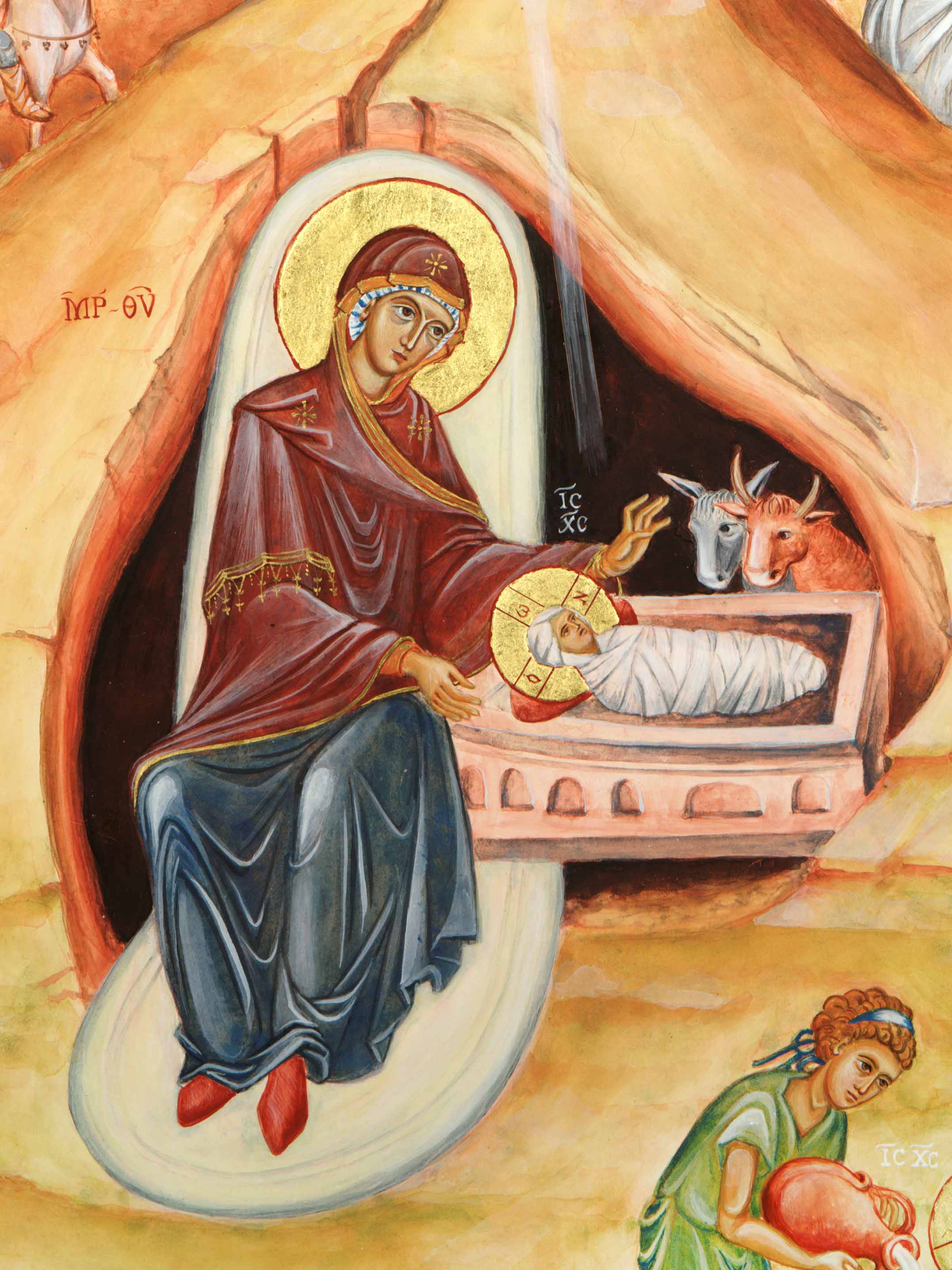 icon of Blessed Virgin Mary and infant Jesus