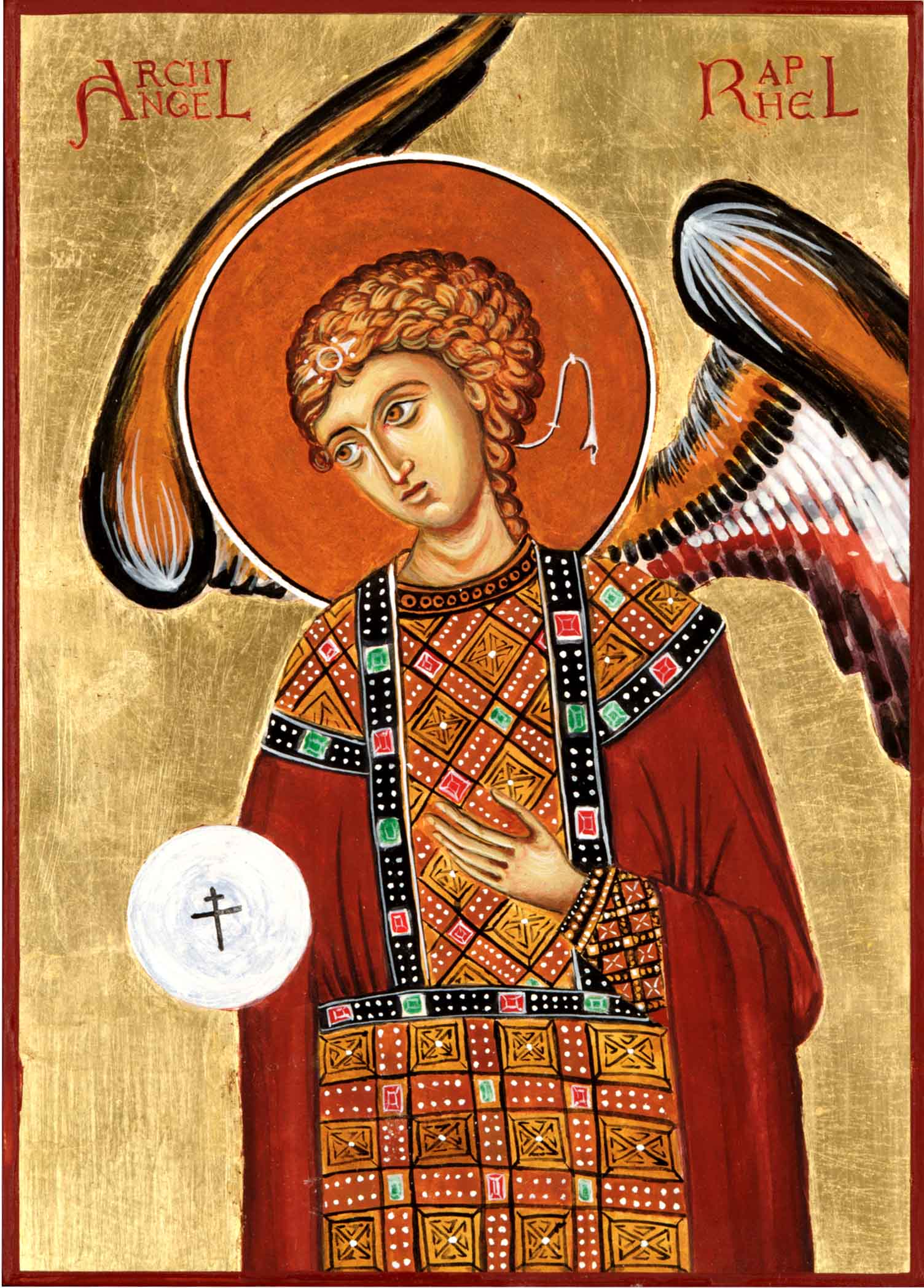 archangel raphael based on Cyprus wallpainting