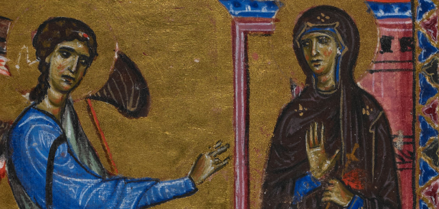 Annunciation Melisende Psalter British Library crop.png