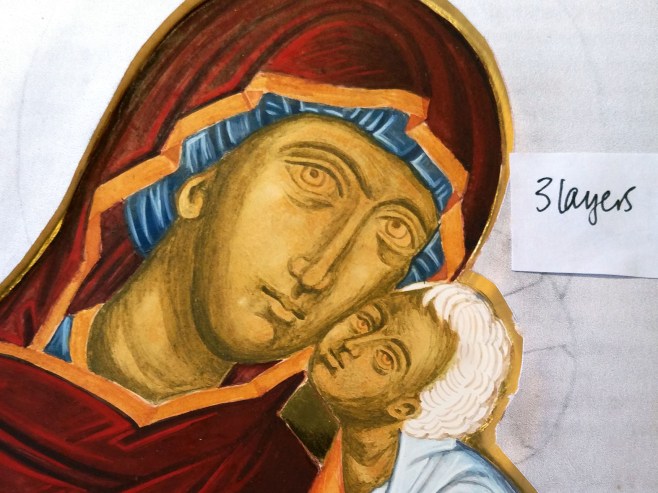 icon painting with membrane technique