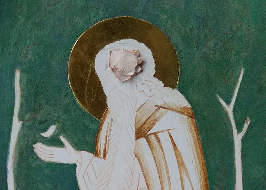 green background on icon of st david