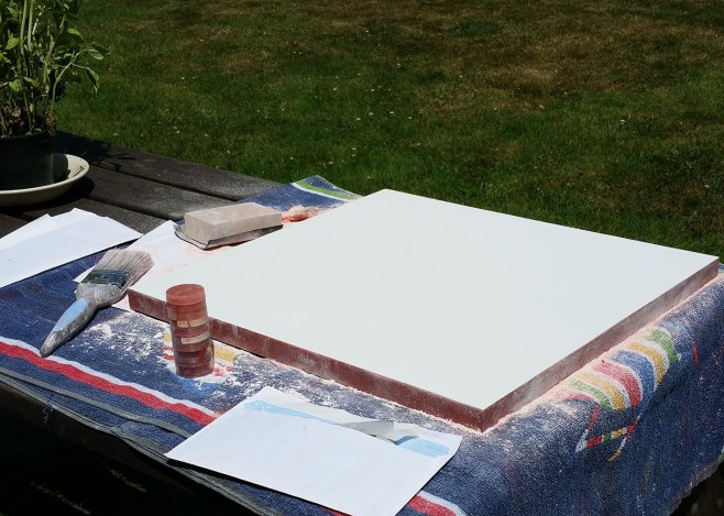 3 sanding the large icon board.jpg