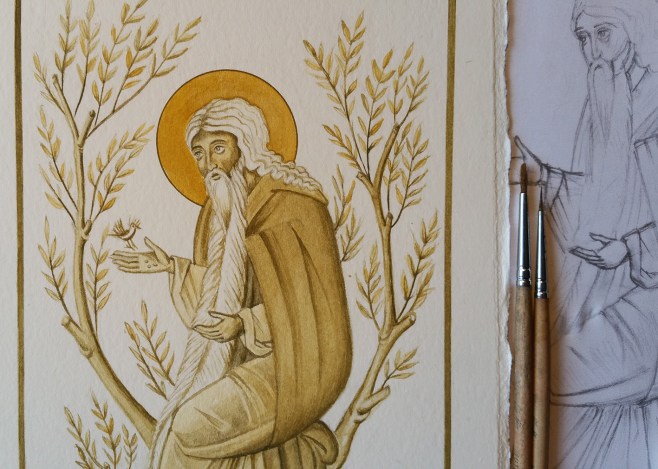 watercolour of st david the dendrite
