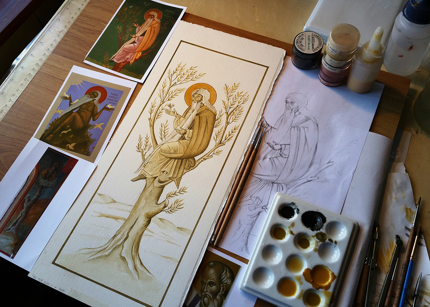 st david of thessaloniki icon